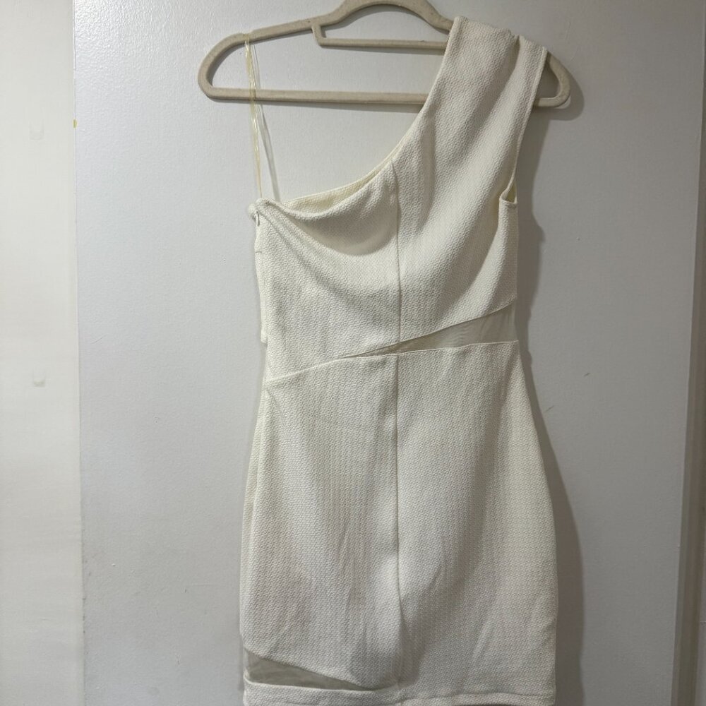🤍 Zio New York One-Shoulder White Mini Dress – Size M - Picture 6 of 7
